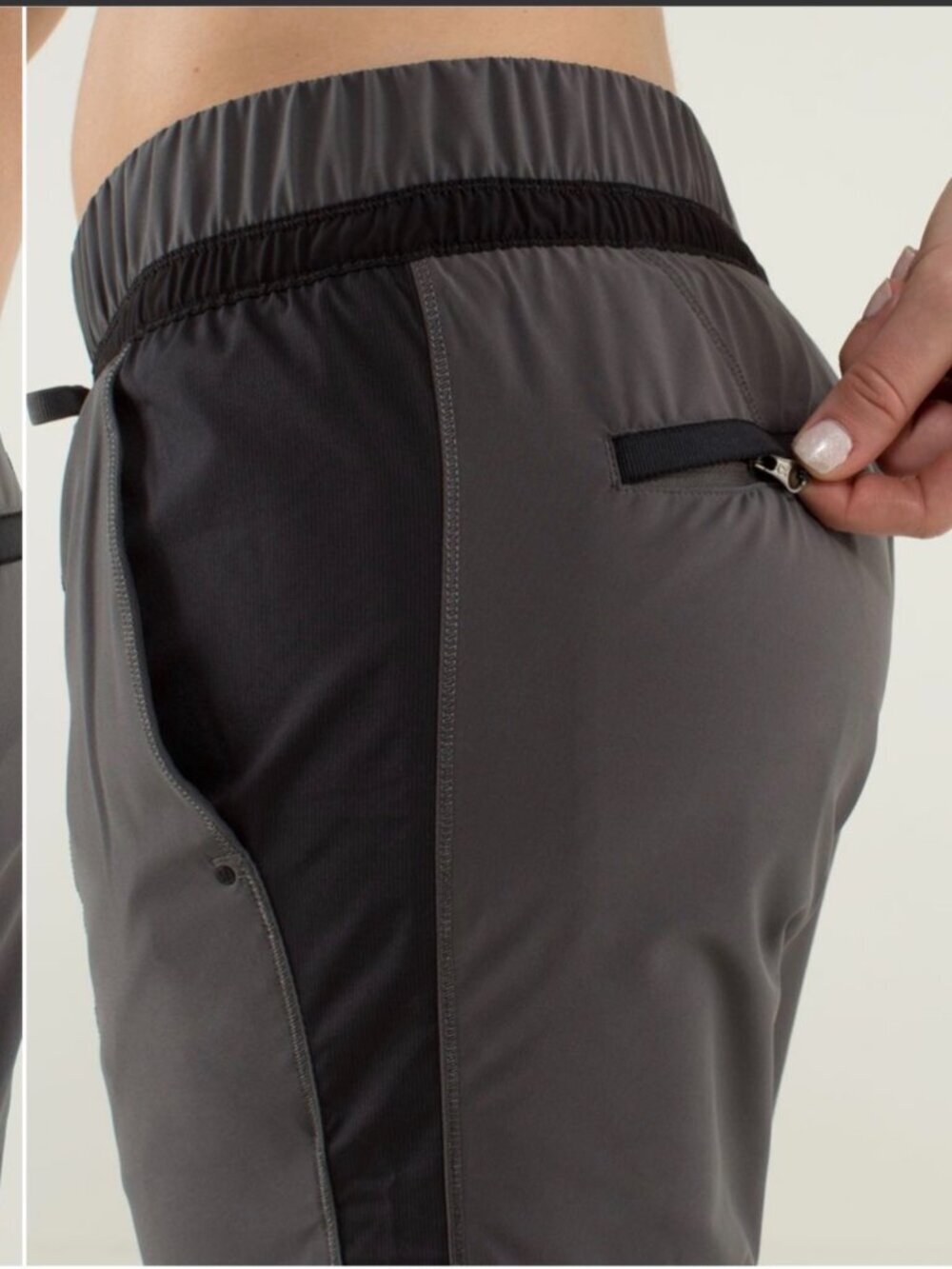 LULULEMON Gray Run Bandit Track Pant Gorpcore Jogger Parachute Size 4 - Picture 4 of 13